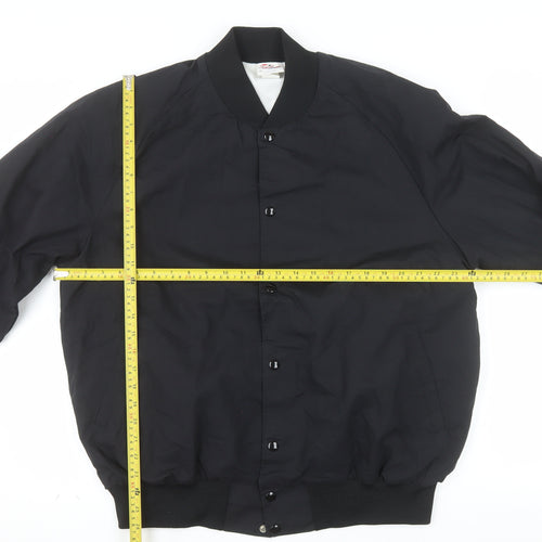 Taylor Jackets Men’s Black XL Varsity Bomber Music Tour Jacket