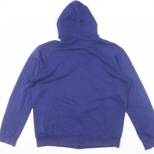 Umbro Men's Blue XL Full Zip Hoodie Derby Logo Sportswear