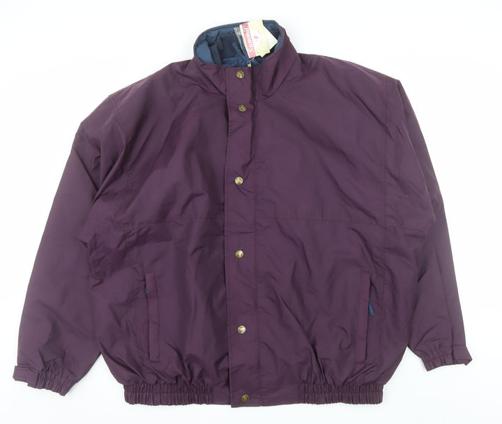 Summit by Trimark Men's Purple XXL Nylon Bomber Jacket