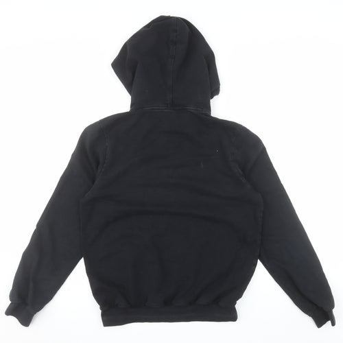 Paul & Shark Men’s Black Pullover Hoodie M Embroidered Yachting Cotton