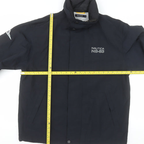 Nautica Men’s Blue NS-83 Puffer Jacket L Nylon Windproof