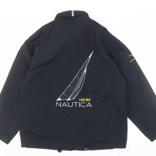 Nautica Men’s Blue NS-83 Puffer Jacket L Nylon Windproof