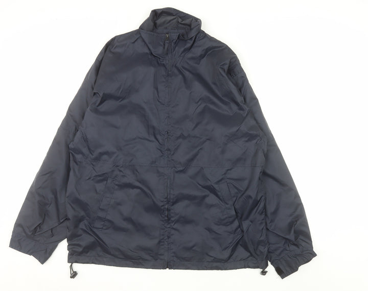 Brooklynn Fine Casuals Men's Navy Blue Windbreaker Jacket M