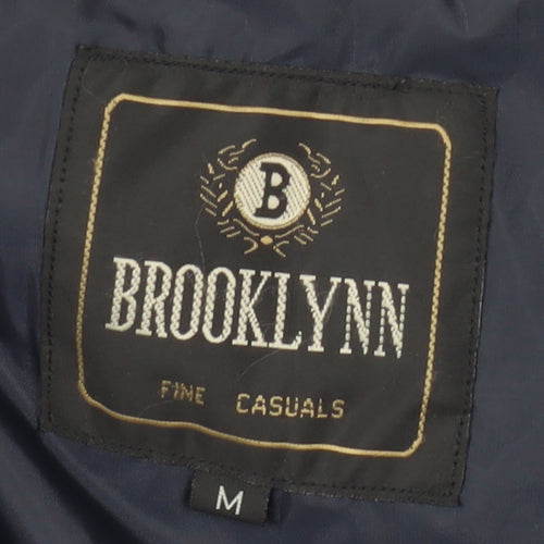 Brooklynn Fine Casuals Men's Navy Blue Windbreaker Jacket M