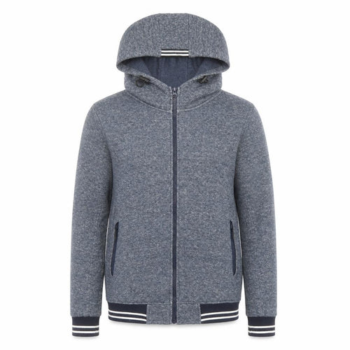 Universal Traveller Men's Blue Full Zip Hoodie XS Fleece Cotton Blend