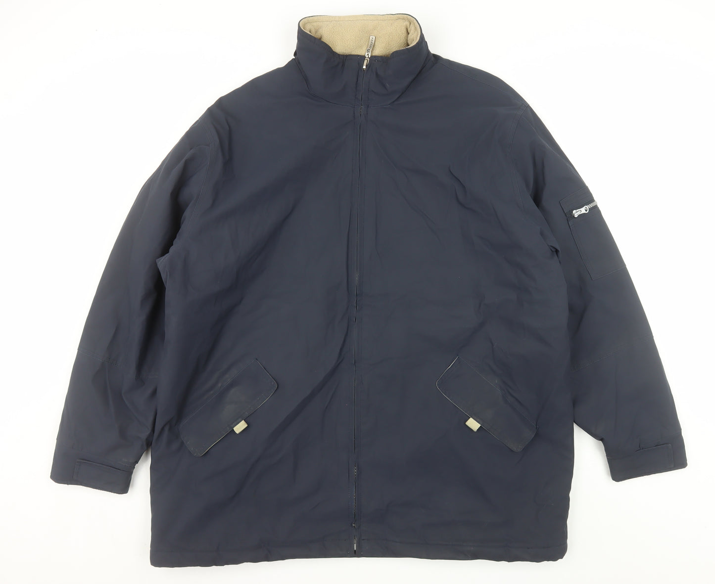 Parents Legend Men's Blue XL Parka Coat Full Zip Lined Water Resistant