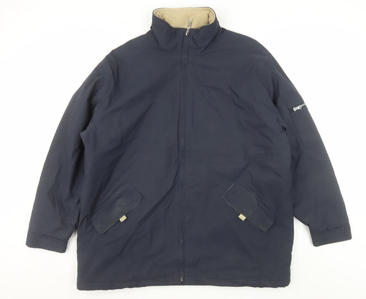 Parents Legend Men's Blue XL Parka Coat Full Zip Lined Water Resistant