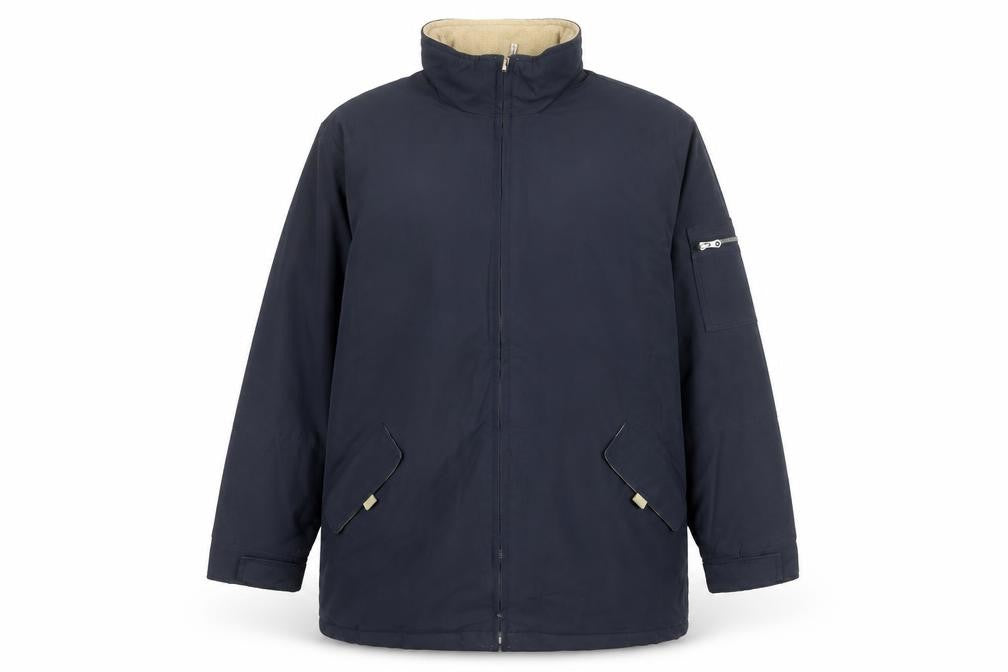 Parents Legend Men's Blue XL Parka Coat Full Zip Lined Water Resistant
