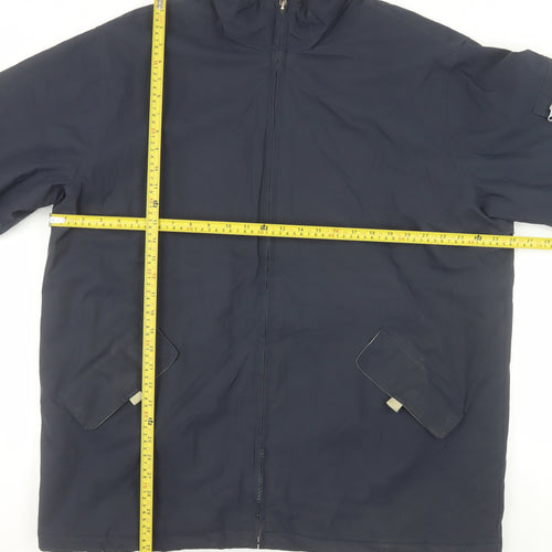 Parents Legend Men's Blue XL Parka Coat Full Zip Lined Water Resistant