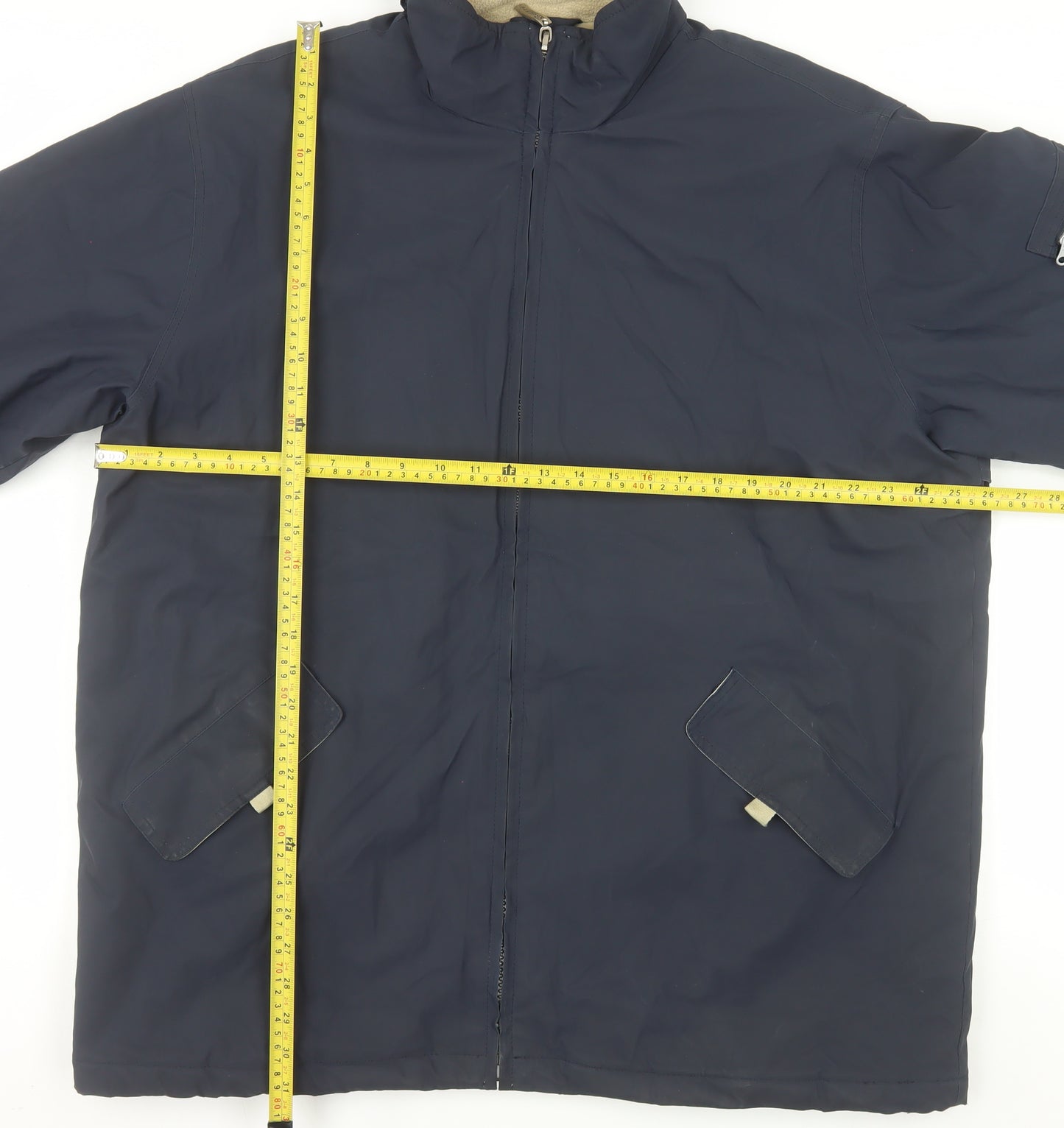 Parents Legend Men's Blue XL Parka Coat Full Zip Lined Water Resistant