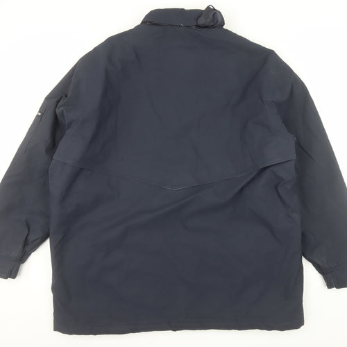 Parents Legend Men's Blue XL Parka Coat Full Zip Lined Water Resistant