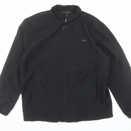 Greg Norman Men's Black M Basic Golf Jacket Full Zip Lightweight