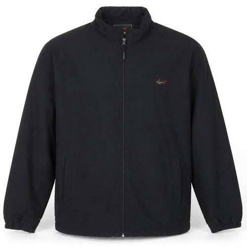 Greg Norman Men's Black M Basic Golf Jacket Full Zip Lightweight