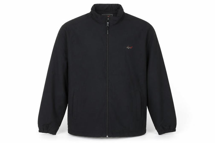 Greg Norman Men's Black M Basic Golf Jacket Full Zip Lightweight