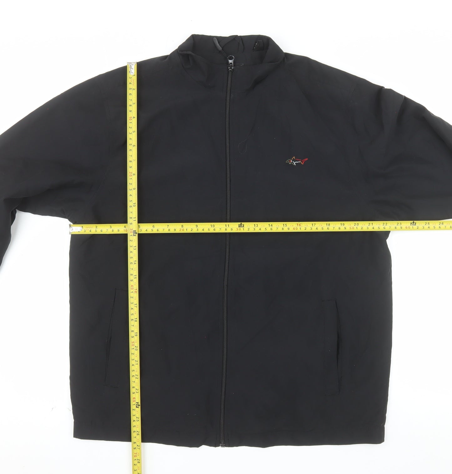Greg Norman Men's Black M Basic Golf Jacket Full Zip Lightweight