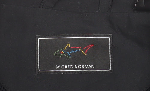 Greg Norman Men's Black M Basic Golf Jacket Full Zip Lightweight
