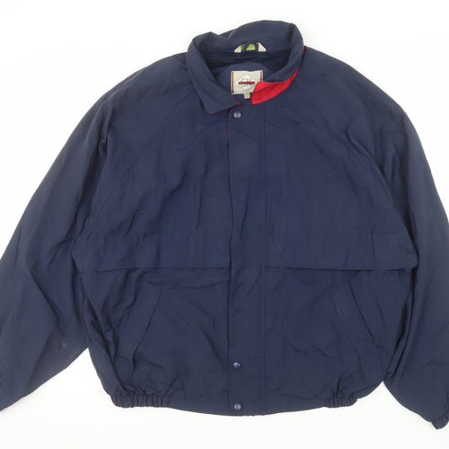SK Design Men's Blue XL Nylon Bomber Jacket with Lining