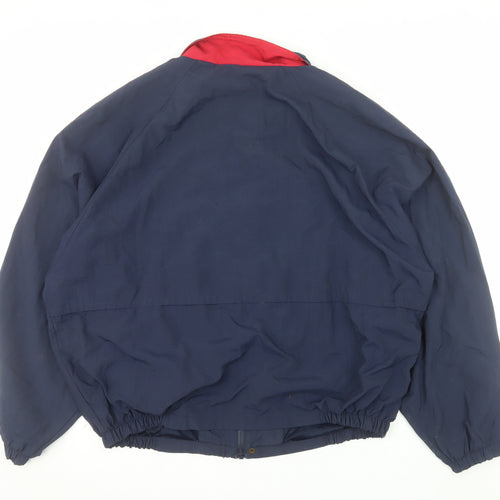 SK Design Men's Blue XL Nylon Bomber Jacket with Lining