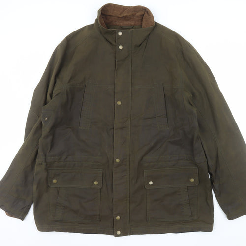 L.L. Bean Men's Brown 2XL Tall Waxed Cotton Outdoor Jacket