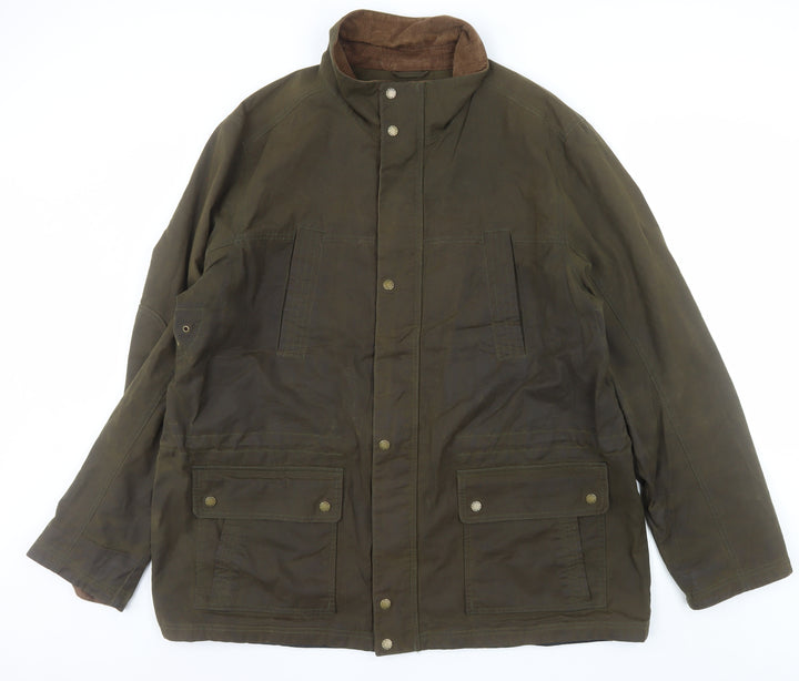 L.L. Bean Men's Brown 2XL Tall Waxed Cotton Outdoor Jacket