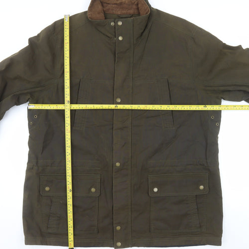 L.L. Bean Men's Brown 2XL Tall Waxed Cotton Outdoor Jacket