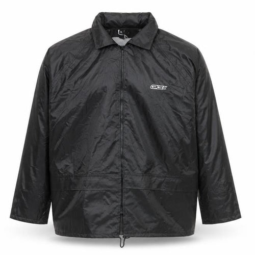 GKS Men’s Black Waterproof Full Zip Outdoor Rain Jacket L