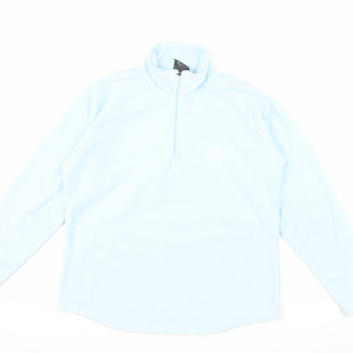 Craghoppers Women Light Blue Half Zip Fleece Sweatshirt UK 14