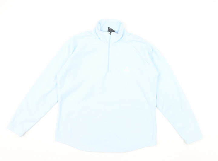 Craghoppers Women Light Blue Half Zip Fleece Sweatshirt UK 14