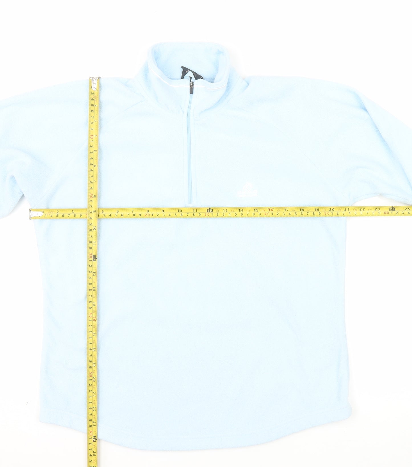 Craghoppers Women Light Blue Half Zip Fleece Sweatshirt UK 14