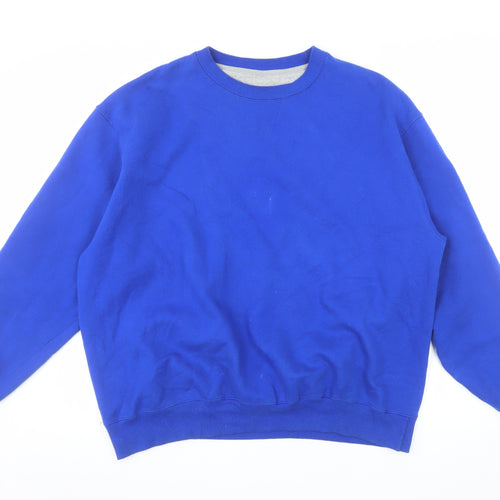 Champion Men’s Blue XL Pullover Sweatshirt Crew Neck Fleece Jumper