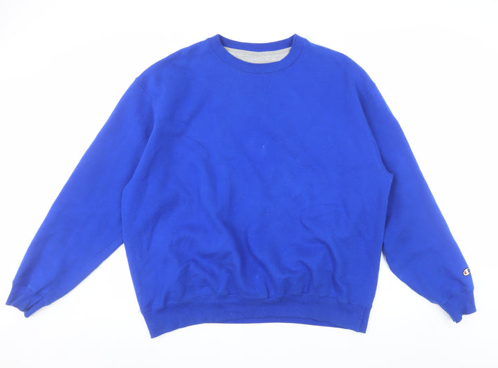 Champion Men’s Blue XL Pullover Sweatshirt Crew Neck Fleece Jumper