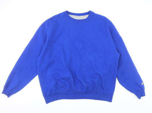 Champion Men’s Blue XL Pullover Sweatshirt Crew Neck Fleece Jumper