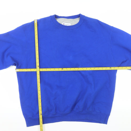 Champion Men’s Blue XL Pullover Sweatshirt Crew Neck Fleece Jumper