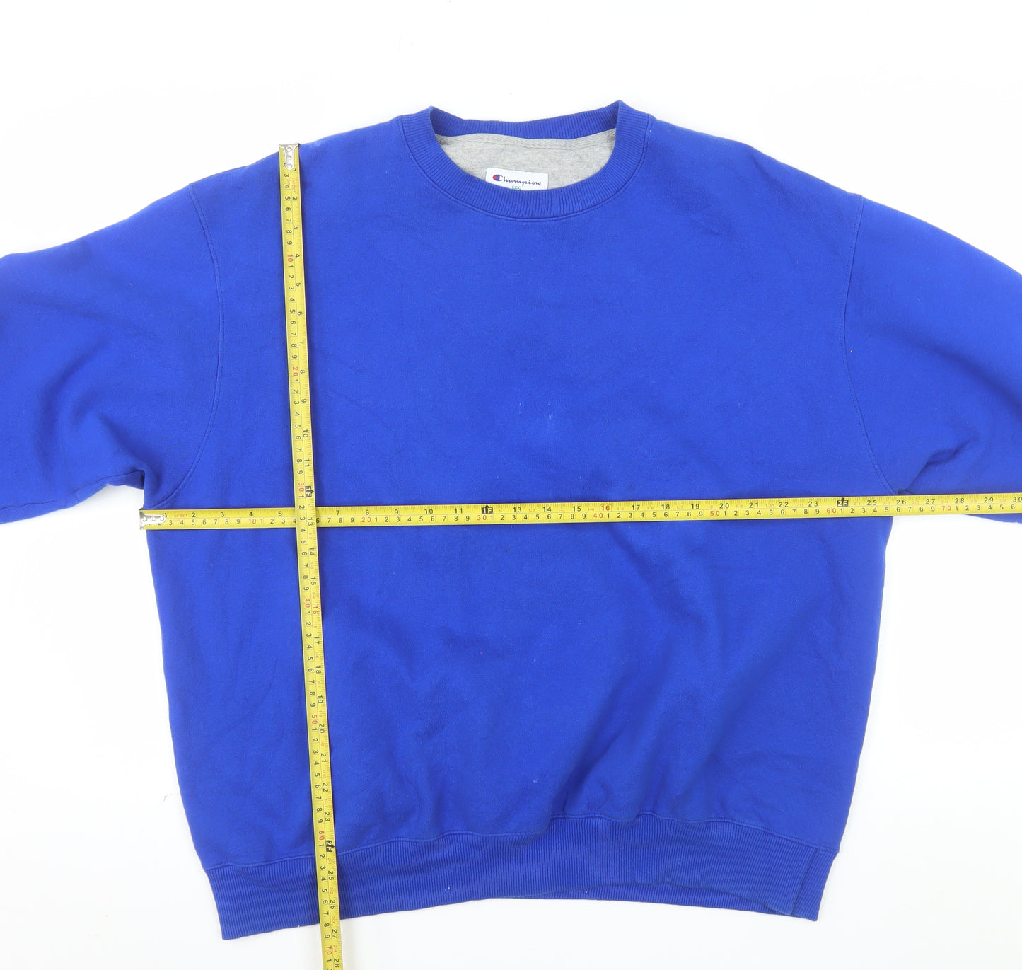 Champion Men’s Blue XL Pullover Sweatshirt Crew Neck Fleece Jumper