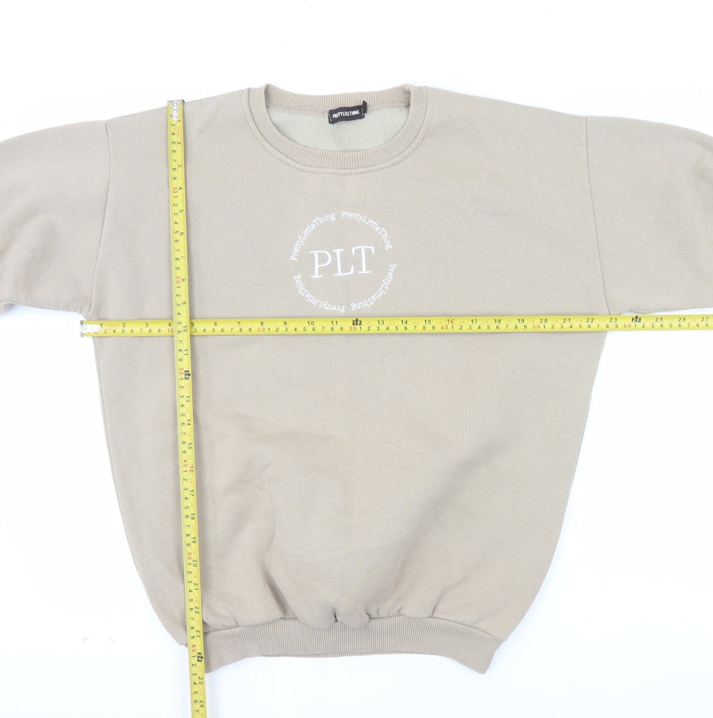PrettyLittleThing Women Beige Small Pullover Sweatshirt