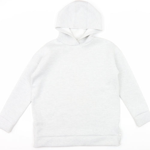 Souluxe Mens Grey Pullover Hoodie Size M Stretch Lightweight