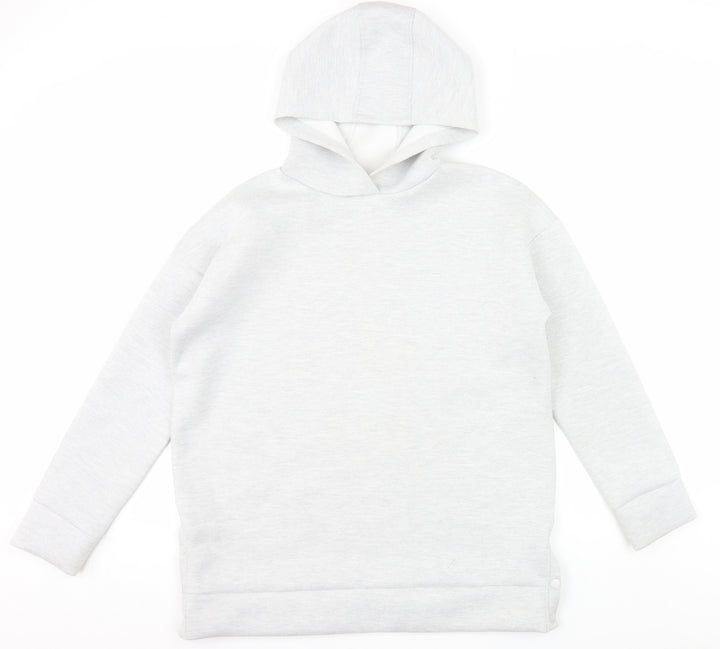 Souluxe Mens Grey Pullover Hoodie Size M Stretch Lightweight