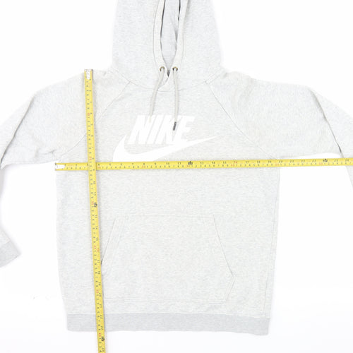 Nike Men's Grey Pullover Hoodie Small Sports Fleece Sweatshirt