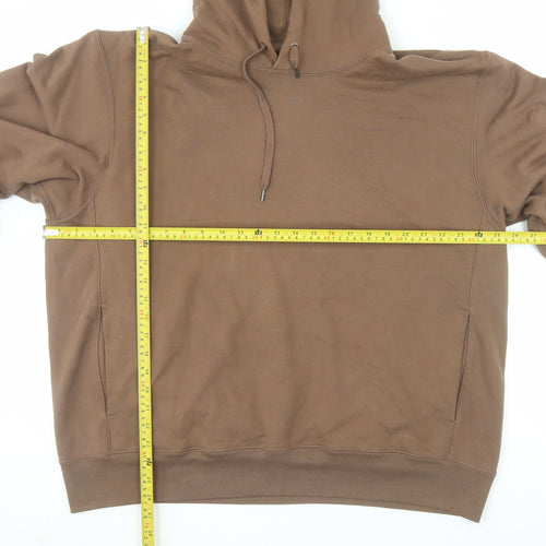 Uniqlo Men's Brown 2XL Pullover Cotton Hoodie