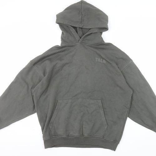 TALA Unisex Green Relaxed Fit Pullover Hoodie Size S