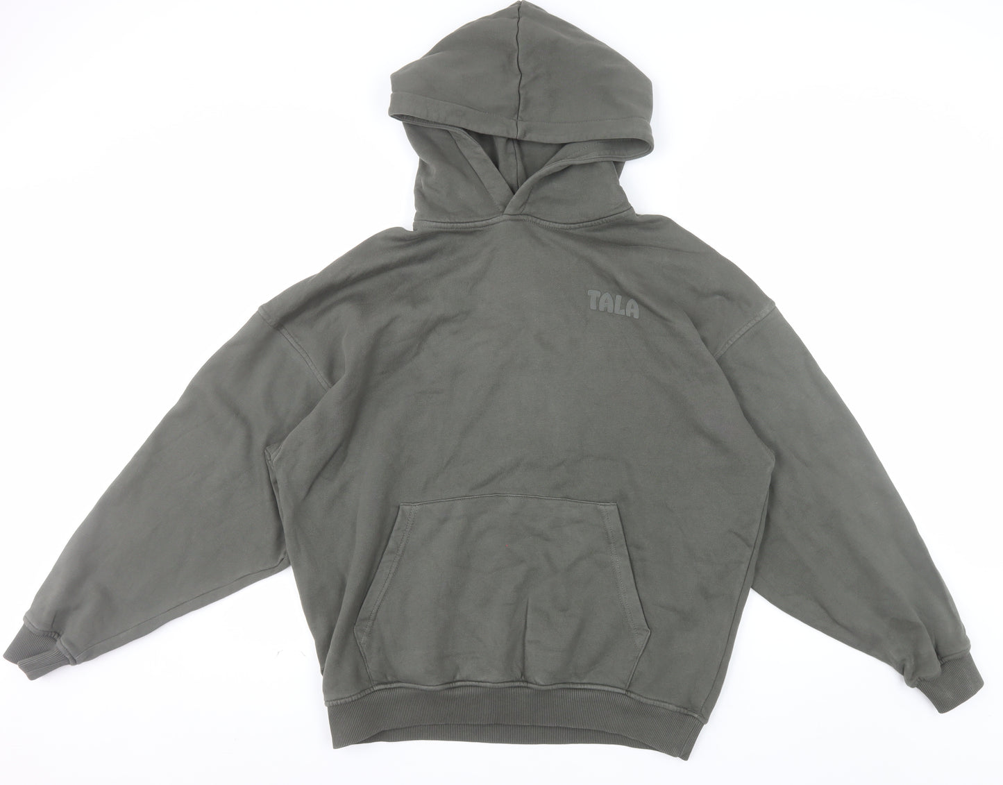 TALA Unisex Green Relaxed Fit Pullover Hoodie Size S