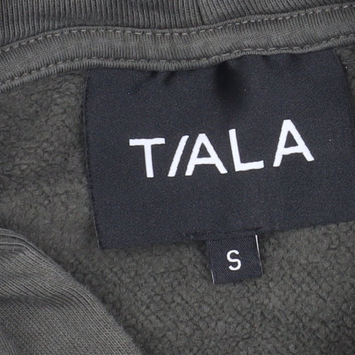 TALA Unisex Green Relaxed Fit Pullover Hoodie Size S