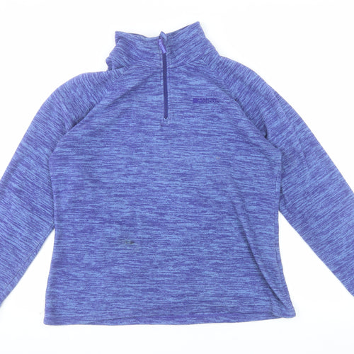 Mountain Warehouse Womens Purple Size 16 1/2 Zip Fleece Sweatshirt