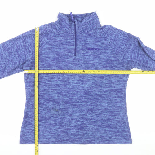 Mountain Warehouse Womens Purple Size 16 1/2 Zip Fleece Sweatshirt
