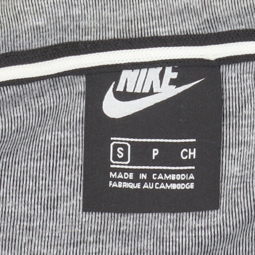 Nike Men's Grey Full Zip Hooded Sweatshirt S Sports Hoodie