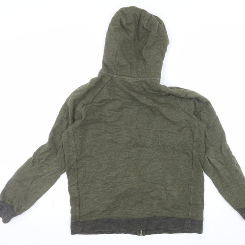 Nike Men’s Green Full Zip Hoodie M Sportswear Cotton Zip Up