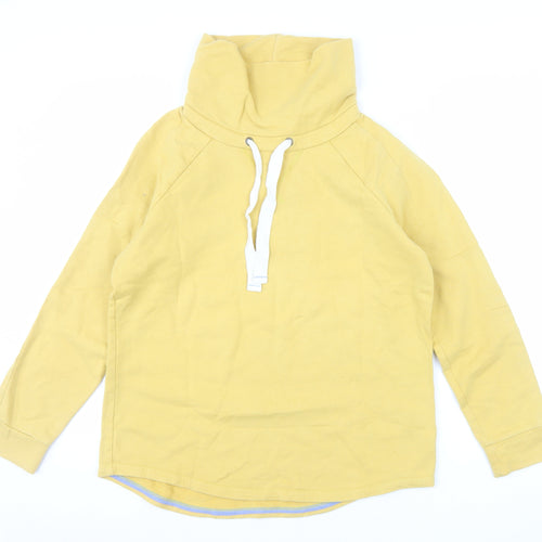 Boden Women's Yellow Cotton Pullover Hoodie UK 10 Long Sleeve
