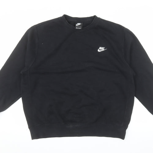 Nike Men's Black XL Pullover Crew Neck Fleece Sweatshirt