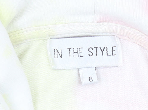 In The Style Women’s Multicoloured Tie-Dye Pullover Hoodie Size 6