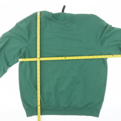 H&M Men’s Green Relaxed Fit Pullover Sweatshirt Size L